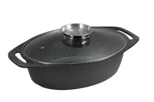 Koch MARBURG Bräter mit Aromaknopf 32 x 24 cm