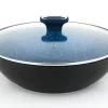 Koch MARBURG+ Wok mit Deckel Blau 32cm